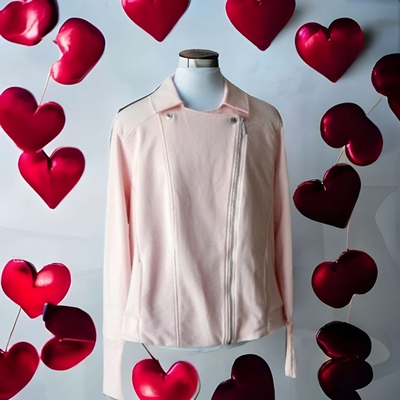 H by Halston Jackets & Blazers - H by HALSEN A-symmetrical zipper JACKET'S sz 22W, pink